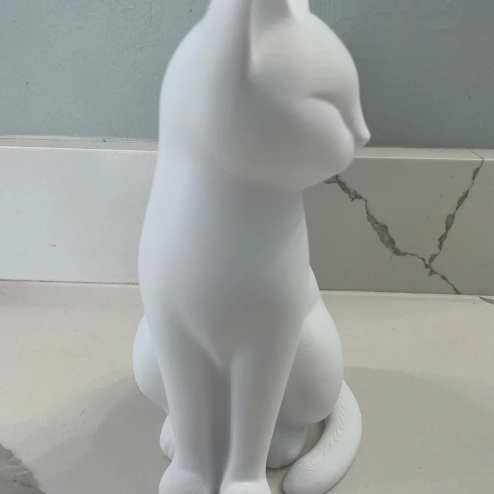 3D printed cat figurine